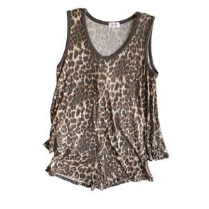 Blue ivy women’s two piece animal print, pajamas, set size large